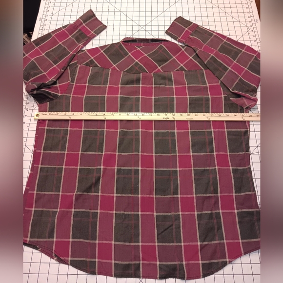 Vintage Authentic Western Youngbloods Brush Popper Western, XXL, Red & Black - Picture 3 of 3